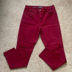 The Limited Women's Deep Red Skinny Jeans